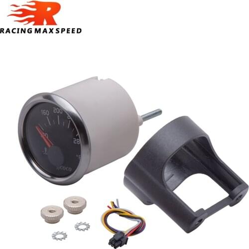JJCOCO High Quality 2" 52mm Car oil press gauge bar psi water temp ℃ ℉ oil press fuel gauge voltmeter 12v 24v tachometer