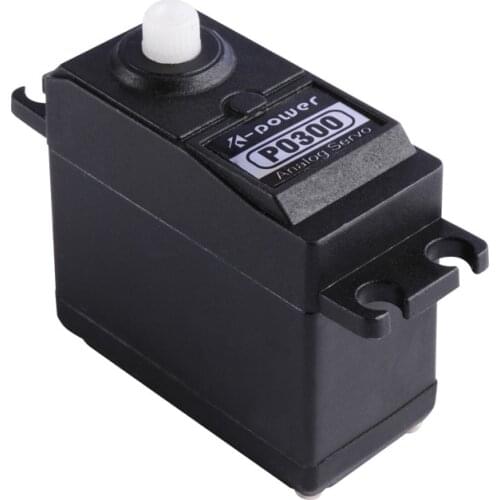 K-power P0300 3.5KG Plastic Gear Standard Analog RC Servo Motor for RC Car Boat Robot Arm Helicopter Airplane