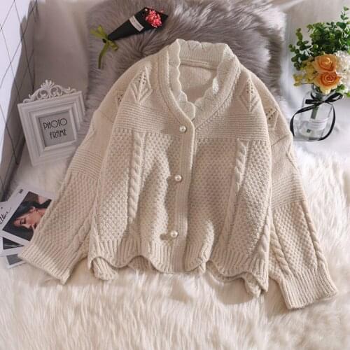 2021 Women Autumn Winter Elegant Sweater Coat Lady Chic O-neck Single Breasted Knitted Cardigan Female Casual Slim Cardigan H326