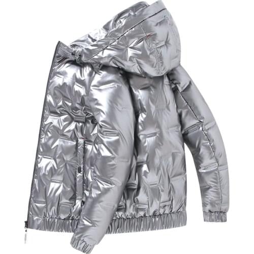 2020 new Winter hot style glossy white duck down short down jacket winter men women down jacket couple Hooded jacket Parka