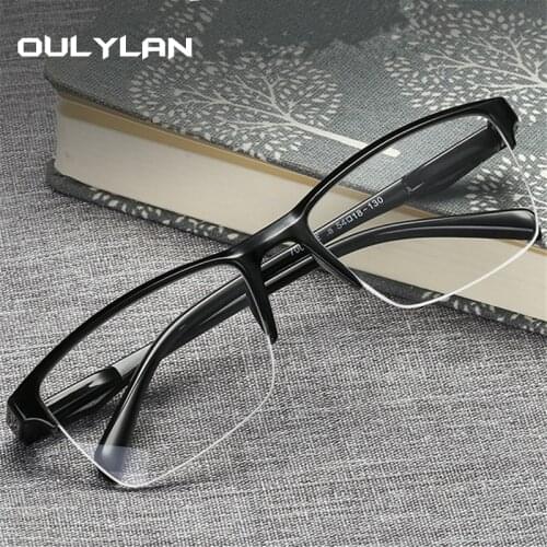 Oulylan Retro Reading Glasses Men Women Ultralight Anti-fatigue Hyperopia Eyeglasses Prescription Diopter +1.0 1.5 2.0 4.0