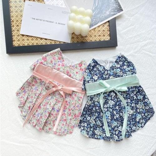 Japanese Style Dog Dress Cat Yorkshire Terrier Dog Clothes Skirt Bichon Pomeranian Poodle Schnauzer Welsh Corgi Clothing Dresses