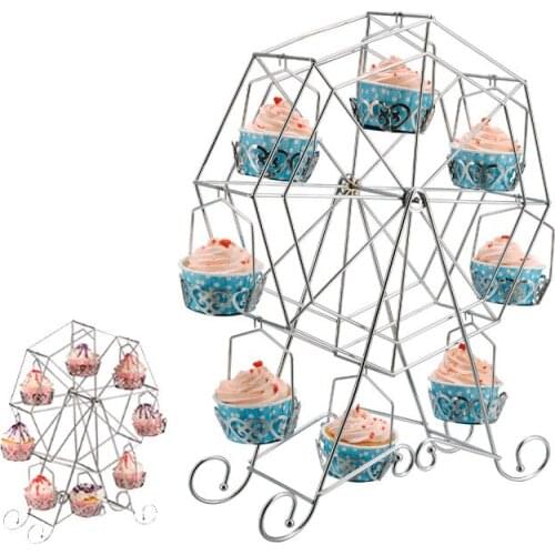 Restaurant Hotel Buffet Tableware Cupcake Dessert Display Racks Ferris Wheel Cake Stand for Wedding Birthday Decoration Bakeware
