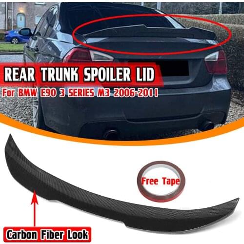 PSM Style Car Rear Trunk Boot Lip Spoiler Wing Lip Rear Wing Spoiler For BMW E90 3 SERIES M3 2006-2011 Rear Roof Lip Spoiler