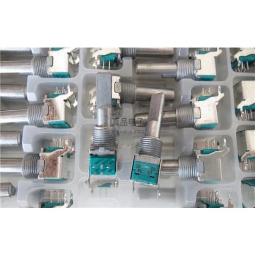 [VK] 10K Japan ALPS 09 type precision B103 double horizontal with bracket volume potentiometer handle length 25MM switch