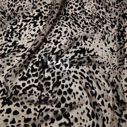 High-grade Real Hollow Mulberry Silk Gold Velvet Dress Cheongsam Skirt Fabric