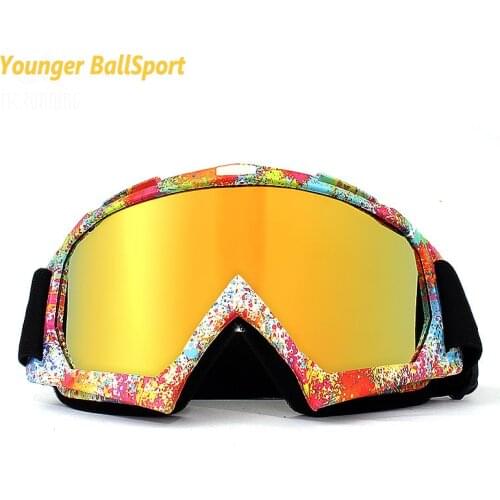 Motorcycle Protective Gears Flexible Cross Helmet Face Mask Motocross Goggles ATV Dirt Bike UTV Eyewear Gear Glasses Ski goggles