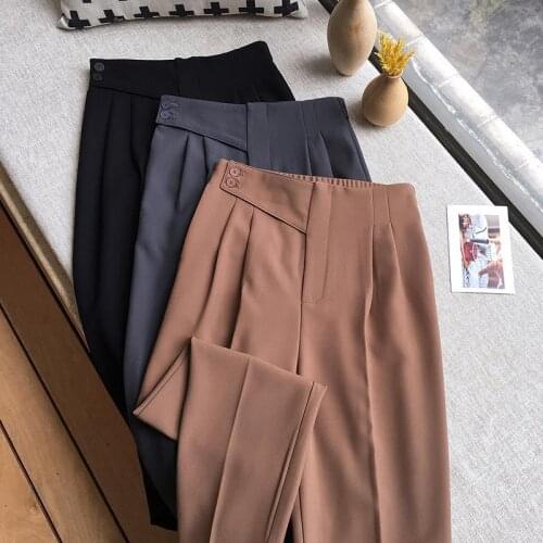 Women Pants Harem Pants Womens High Waist Autumn Casual Loose Suit Pants Pantalones De Mujer