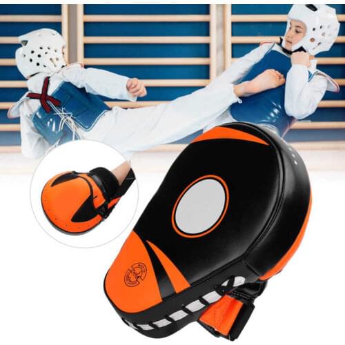 1PC Muay Thai Sanda Arc Boxing Pads Punch Mitts PU Boxing Training Gloves Target Pads Boxing Pads Training Fitness Equipment