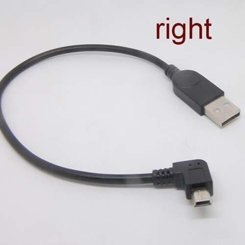 10pcs 90 Degree right angle USB Type A Female to Mini B 5 Pin Male cable Adapter