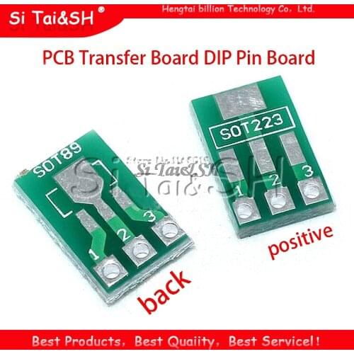 20pcs SOT89 SOT223 to DIP PCB Transfer Board DIP Pin Board Pitch Adapter keysets