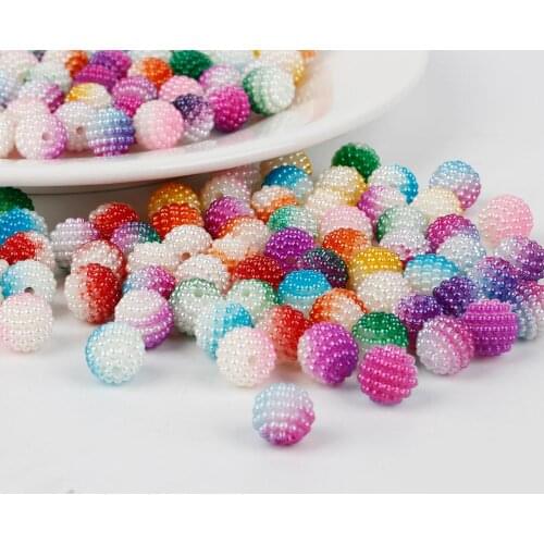 50pcs 10mm ABS Imitation Pearls Beads Round Pearl Waxberry Beads For Jewelry Making DIY Crafts Garment Beads Decoration
