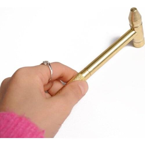 6 in 1 Multi-function hammer screwdriver Mini copper Handle Knock Double Headed small Glass safety tool outdoor Portable kits