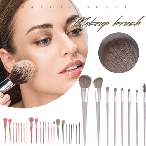 8Pcs Makeup Brushes Tool Set Cosmetic Powder Eye Shadow Foundation Lip Brushes Blush Blending Super Soft Beauty Make Up Brush