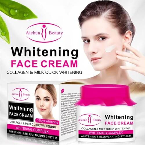 Aichun Beauty Collagen Milk Face Cream Acne Scar Removal Face Skin Care Whitening Cream Facial Nourishing
