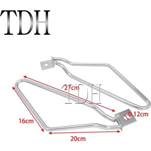 Saddlebag Support Bracket For Harley Sportster 883 Iron XL883N Dyna Fat Bob FXDF FXD 2x Saddle Bag Holder Bracket