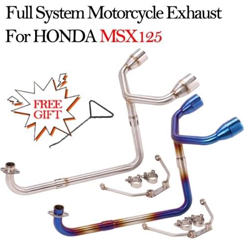 Slip On Motorcycle Exhaust Escape Moto Modified Muffler Front Tube Connection Link Pipe For HONDA MSX125 MSX 125