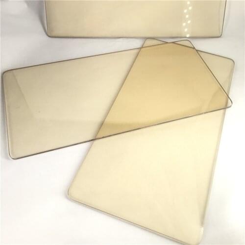50X80mmHigh Temperature Resistant Transparent Microcrystalline Glass Custom Ceramic Furnace Glass Induction Furnace Panel Glass