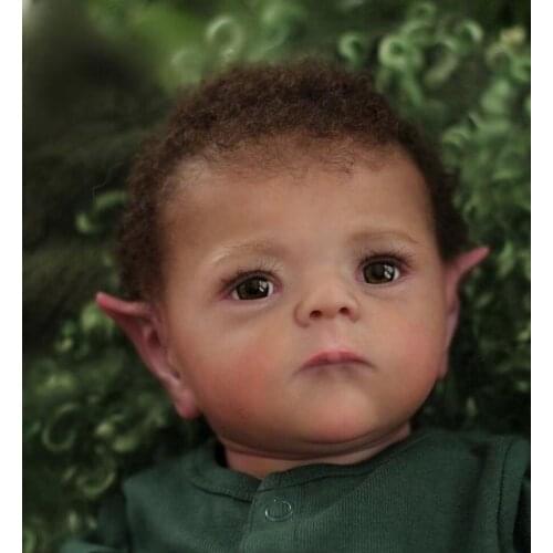 21 Inch DIY Blank Reborn Baby Kit Elf Fred Elf-Fred With Body Fresh Color Soft Vinyl Unpainted Unfinished Doll Part