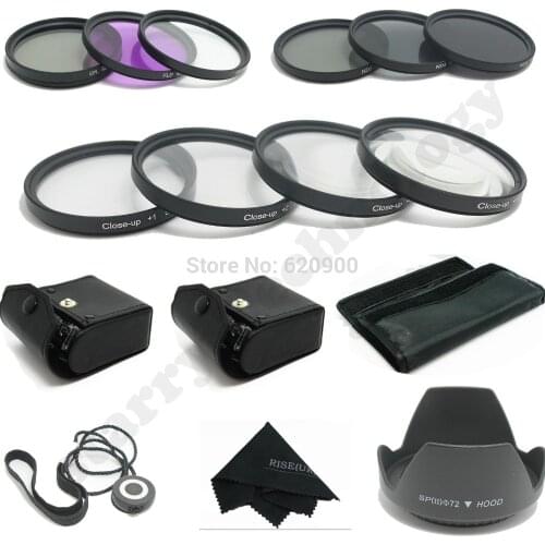 100% GUARANTEE 67MM Macro Close Up Set + UV CPL FLD/ ND 2 4 8 Filter Kit for Canon&NIKON DSLR 15-85MM 18-200MM 28-135MM
