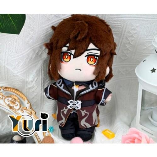 Limit Genshin Impact Zhong Li Zhongli 20cm Plush Doll Change Clothes Outfit Suit Toy Body Soft Cosplay Gift C MT in Oct