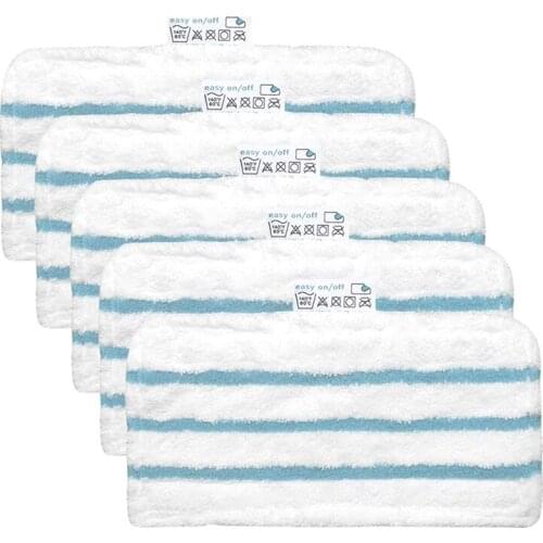 New Pack of 5 Washable Microfiber Pads for Steam Mop Replacement Cover Compatible with FSM1616, FSM1630