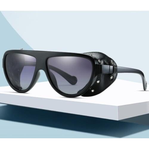 2019 New Modern Steampunk Sunglasses For Men And Women Vintage Polarized Designer Steam Punk Glasses