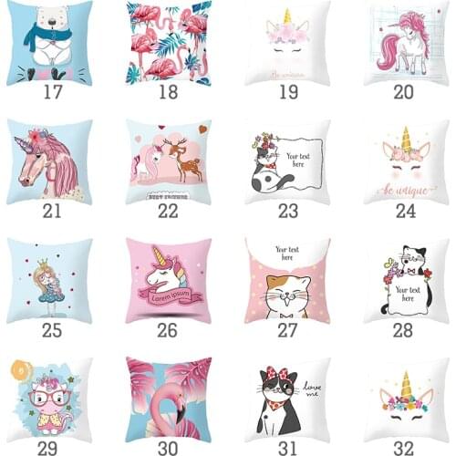 Easter Flamingo Hand Drawn Style Peach Skin Throw Square Accent Pillow Cushion Case Home Sofa Bedroom Decoration 45*45 cm