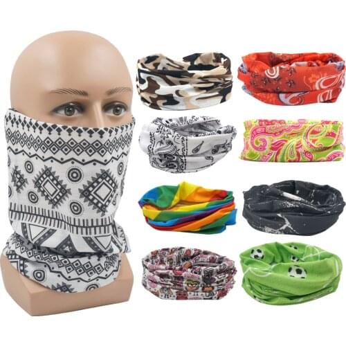 Hiking Scarves unisexual Polyester Breathable Collar Windproof Anti UV Neck Cover Face Mask Fishing Hunting Cycling Bandana