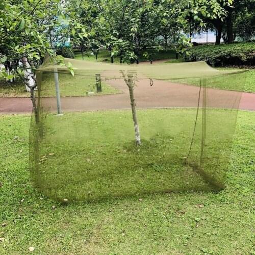 Portable Useful Outdoor Single Mosquito Net Portable Breathable Insect Net Reusable Tent Army Green Folding Bed Tent for Camping