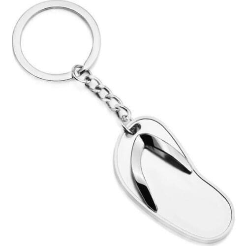 Quevinal Personalised Wedding Favour Flip Flop Shaped Key Ring Custom Engraved Personalized Flip Keychain Beach Wedding Favor
