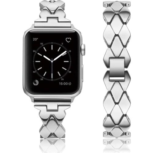 Strap For Apple Watch series 4 band 44mm 40mm Stainless steel watch watch bracelets for iwatch1/2/3 38mm 42mm watch Accessories