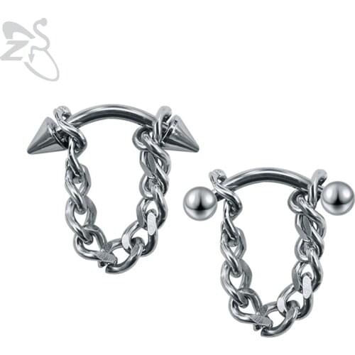 Fashion Men Earrings Stainless Steel Korean Jewelry Chain Earring Stud Unisex Jewelry Bijoux bigbang kpop G-Dragon GD Earrings