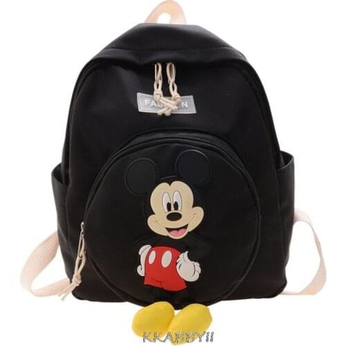 Disney Mickey kindergarten schoolbag cute boy child bag student cartoon girl backpack double shoulder bag birthday gift