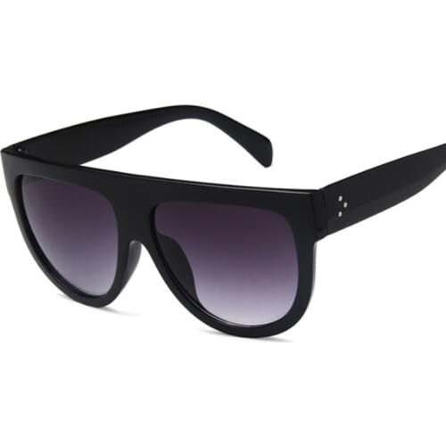 Oversized Shades Women Sunglasses Black Fashion Cat Eye Big Frame Sunglasses Vintage Retro Glasses Unisex Oculos Feminino