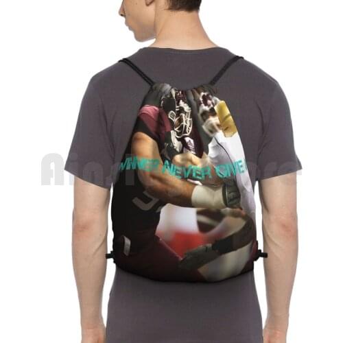 Special Gift Card Sports Teams Backpack Drawstring Bags Gym Bag Waterproof Sports Teams Sports Motivation