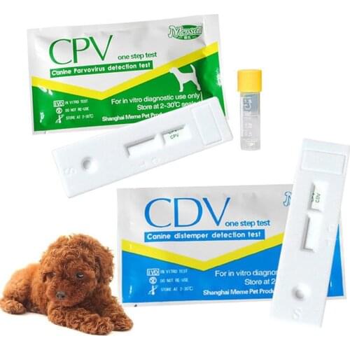 Pet Canine Dog Hot CDV CPV Parvovirus Detection Paper Test Card ​With colloidal gold technology practical quick