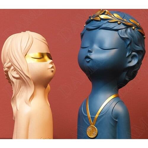 Creativity Resin Statue Living Room Champion Baby Accessories Creativity TV Cabinet Statues Home Decoration Modern Ornaments