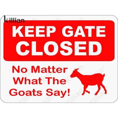 Vintage Metal Plaque Bar Wall Decoration Notice Metal Painting Animal Goat Metal Plate Living Room Club Metal Poster Home Decor