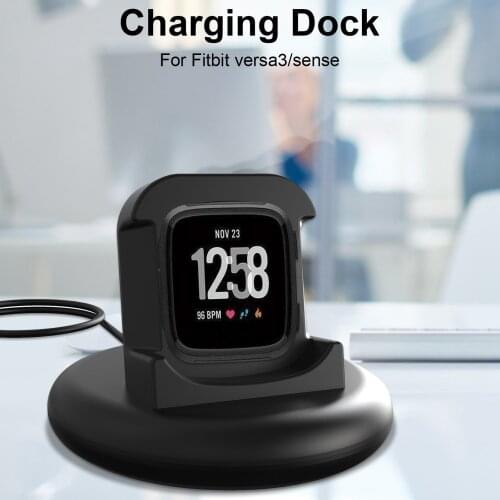 Charging Dock For Fitbit Versa 3 Smart Watch Charger Accessories Cable USB Chargings Data Cradle For Fitbit Sense Chargers Stand