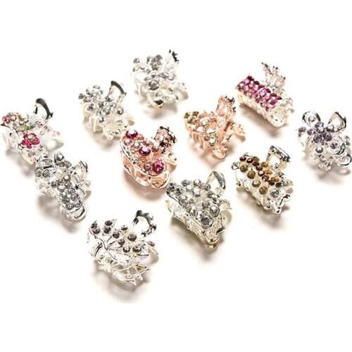 Fashion Girls hairpins Crab Retro Mini Butterfly hair claw clip Headband for Women Lady hair accessories