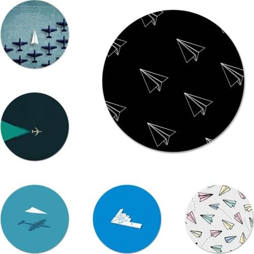 Travel the world paper plane aircraft Icons Pins Badge Decoration Brooches Metal Badges For Backpack Decoration