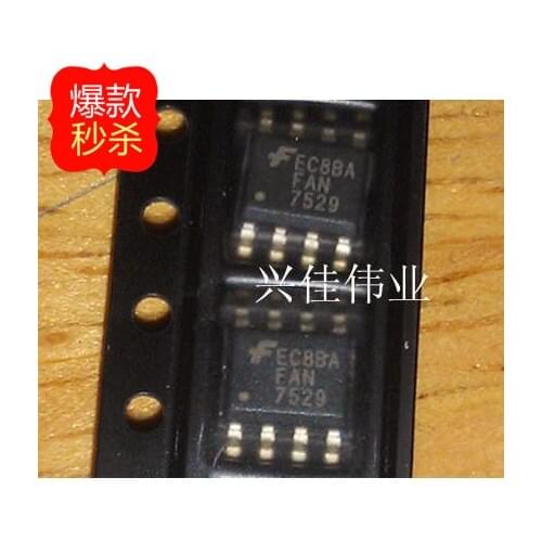 10PCS New original authentic FAN7529 FAN7529MX SOP8 LCD power management chip SMD