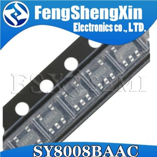 100pcs SY8008B SOT23-5 SY8008BAAC SOT-23 SY8008 SOT 1.5MHz, 0.6A/1A/1.2A Synchronous Step Down Regulator