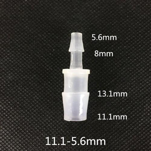 11.1-5.6mm hose barb connector, straight tube connector, barb hose connectors, straight coupling