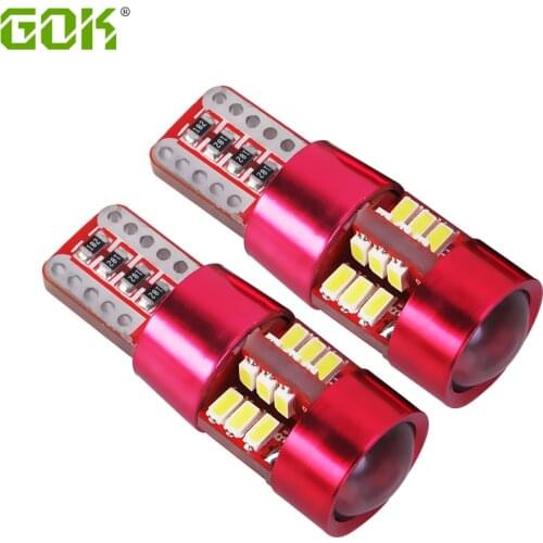 2 x T10 Car LED W5W LED Canbus t10 27led 3014 SMD 12v Car Styling Side Marker Width Parking Bulb Clearance light Universal