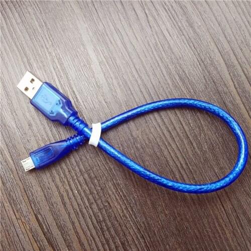 30cm USB 2.0 A Male to Micro USB 5 pin Male Data Charge Cable Cord
