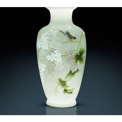 Jingdezhen Handmade Master Hand Painted Vase New Chinese Living Room Antique collection ceramic porcelain vase