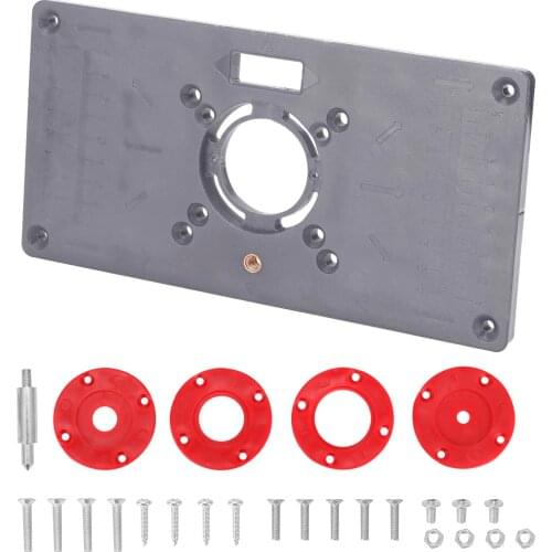 Router Table Insert Plate ABS Plastics Woodworking Engraving Machine Flip Board Milling And Slotting Tool Trimming Machine Tools