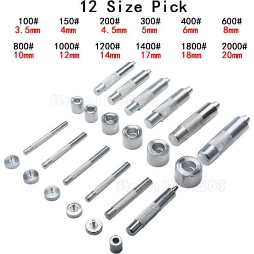 1 Set Handmade Metal Eyelets Mold Tool 3.5-20mm Eyelets Tool Grommet installation Carbon Steel DIY Accessories High Quality